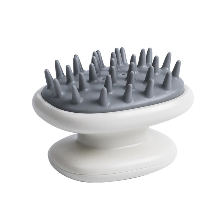 Household Shampoo Comb Silicone Massage Comb Portable Head Grab Dandruff Hair Brush(White) - Hair Care by PMC Jewellery | Online Shopping South Africa | PMC Jewellery