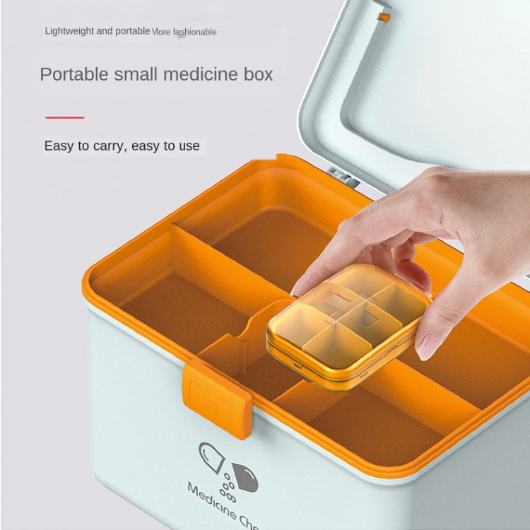 Jinlongxing 9659 Mini Household Plastic Portable Medicine Storage Box, Size:21x15x15.3cm(Blue) - free shipping - PMC TechLife - Order now!