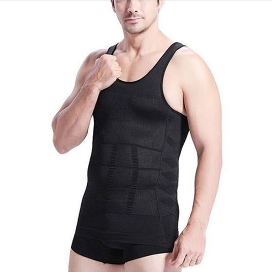 Men Slimming Body Shaper Vest Underwear, Size: L(Black) -  by PMC Jewellery | Online Shopping South Africa | PMC Jewellery