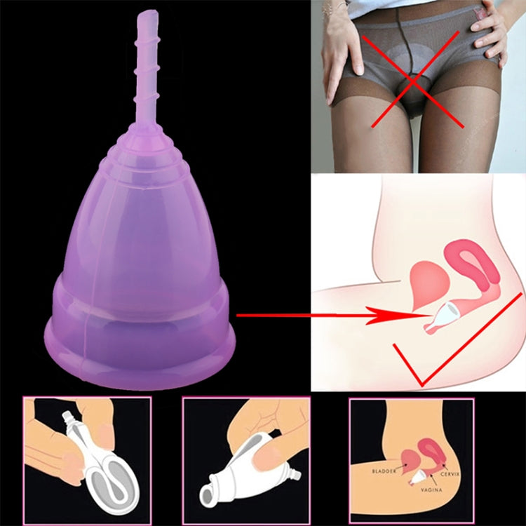 3 PCS Reusable Soft Cup Silicone Menstrual Cup(Pink) - Others by PMC Jewellery | Online Shopping South Africa | PMC Jewellery