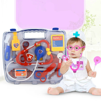 Simulation Stethoscope Set Portable Medicine Box Child Doctor Role Playing Toy(Blue) - Pretend Play Toys by PMC Jewellery | Online Shopping South Africa | PMC Jewellery