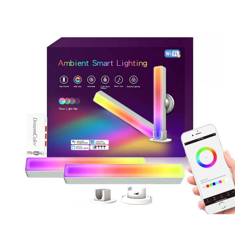 2pcs/box RGB Desktop Background Music Rhythm Pickup Ambient Light, Version: Bluetooth(US Plug) - Novelty Lighting by PMC TechLife | Online Shopping South Africa | PMC TechLife | Buy Now Pay Later Mobicred