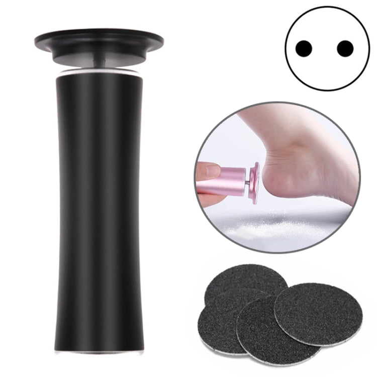 Electric Foot File Speed Adjustable Sandpaper Discs Callus Remover Pedicure Fast Remove Feet Hard Cracked Dry Dead Skin Tool, Plug Type:EU plug(Black) - Grinding Tools & Accessories by PMC Jewellery | Online Shopping South Africa | PMC Jewellery | Buy Now Pay Later Mobicred