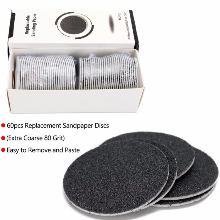 Electric Foot File Speed Adjustable Sandpaper Discs Callus Remover Pedicure Fast Remove Feet Hard Cracked Dry Dead Skin Tool, Plug Type:EU plug(Black) - Grinding Tools & Accessories by PMC TechLife | Online Shopping South Africa | PMC TechLife | Buy Now Pay Later Mobicred