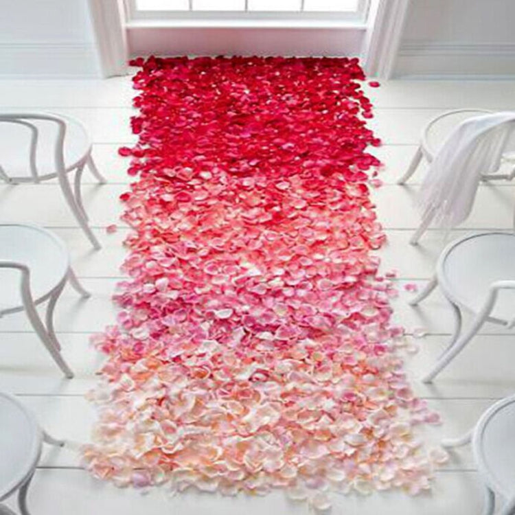 1000pcs / 10 Pack Artificial Wedding Rose Petals Flowers Wedding Decorations(Wine Red) - Decorative Flowers & Wreaths by PMC Jewellery | Online Shopping South Africa | PMC Jewellery