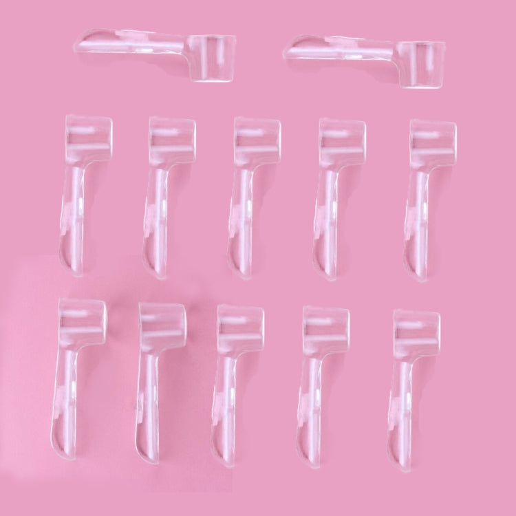 12 PCS Electric Toothbrush Heads Protective Transparent Cover - Toothbrushes by PMC Jewellery | Online Shopping South Africa | PMC Jewellery