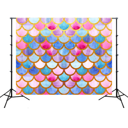 2.1m x 1.5m Mermaid Scales 3D Childrens Birthday Party Photo Photography Background Cloth - Birthday Party by PMC Jewellery | Online Shopping South Africa | PMC Jewellery