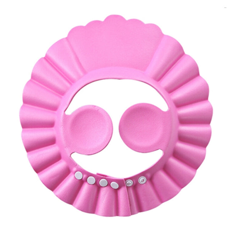 5 PCS Safe Baby Shower Cap Kids Bath Visor Hat Adjustable Baby Shower Cap Protect Eyes Hair Wash Shield for Children Waterproof Cap Pink+earflaps - Baby Care by PMC TechLife | Online Shopping South Africa | PMC TechLife