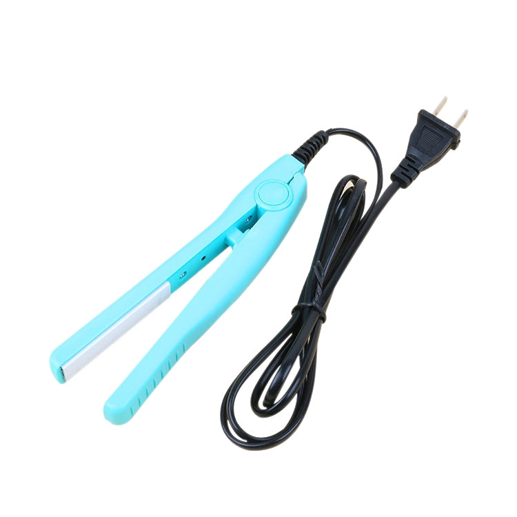 Mini Hair Straightener Ceramic Tourmaline Plates Curler(Blue) - Hair Curler by PMC Jewellery | Online Shopping South Africa | PMC Jewellery