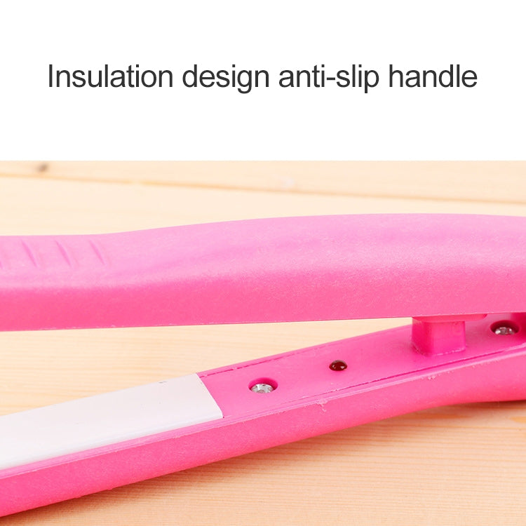 Mini Hair Straightener Ceramic Tourmaline Plates Curler(Blue) - Hair Curler by PMC TechLife | Online Shopping South Africa | PMC TechLife