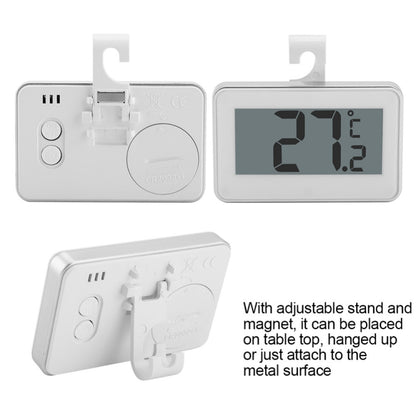Large LCD Refrigerator Thermometer with Adjustable Stand  Magnet Digital Thermometer(White) - Digital Thermometer by PMC Jewellery | Online Shopping South Africa | PMC Jewellery