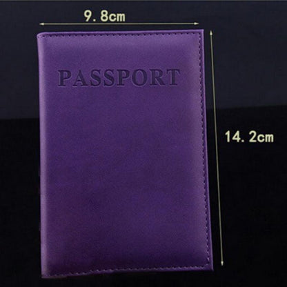 Artificial Leather Travel Passport Cover(black) - Card & Passport Bags by PMC Jewellery | Online Shopping South Africa | PMC Jewellery