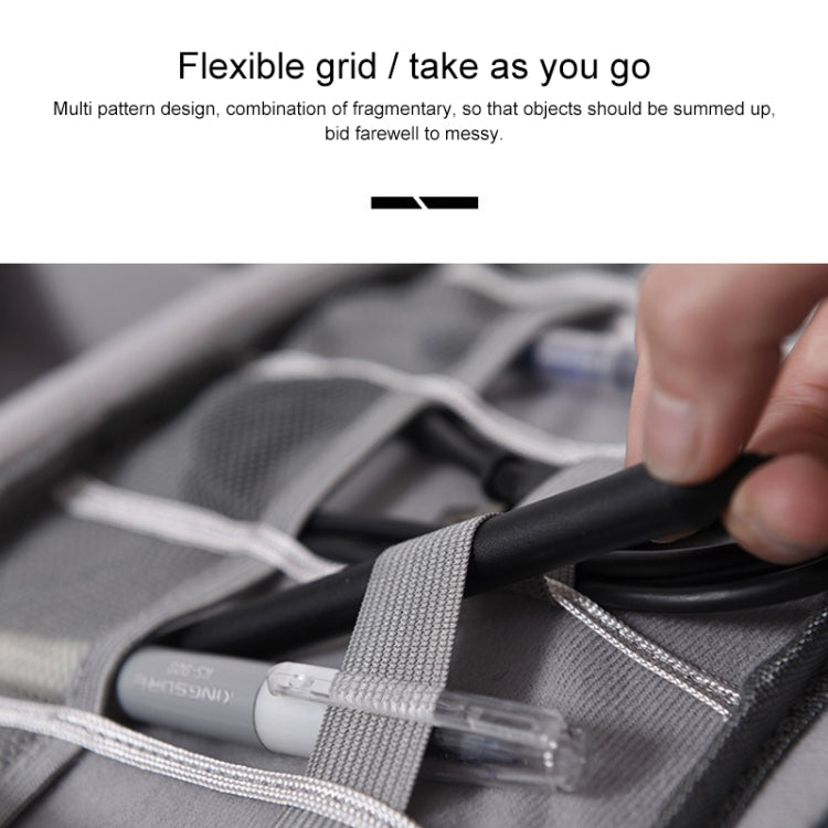Digital Cable Bag Men Portable Travel Gadgets Pouch Power Cord Charger Headset Organizer(Navy) - Storage Bags by PMC TechLife | Online Shopping South Africa | PMC TechLife | Buy Now Pay Later Mobicred