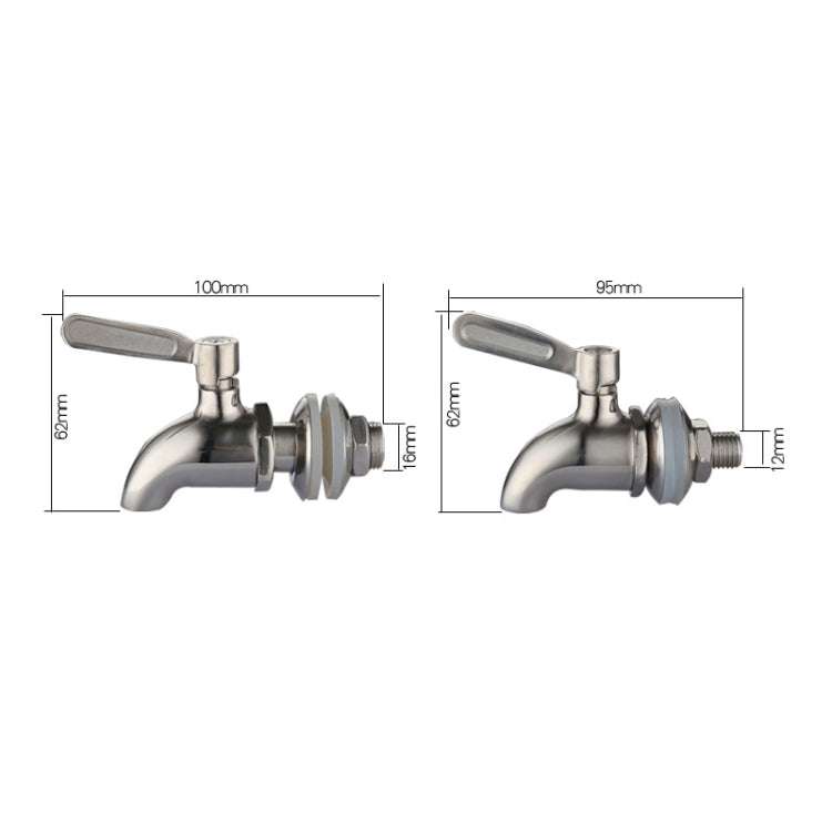 Drink Dispenser Beverage Wine Barrel Tap Spigot Stainless Steel Coffee Juice Faucet - Faucets & Accessories by PMC TechLife | Online Shopping South Africa | PMC TechLife