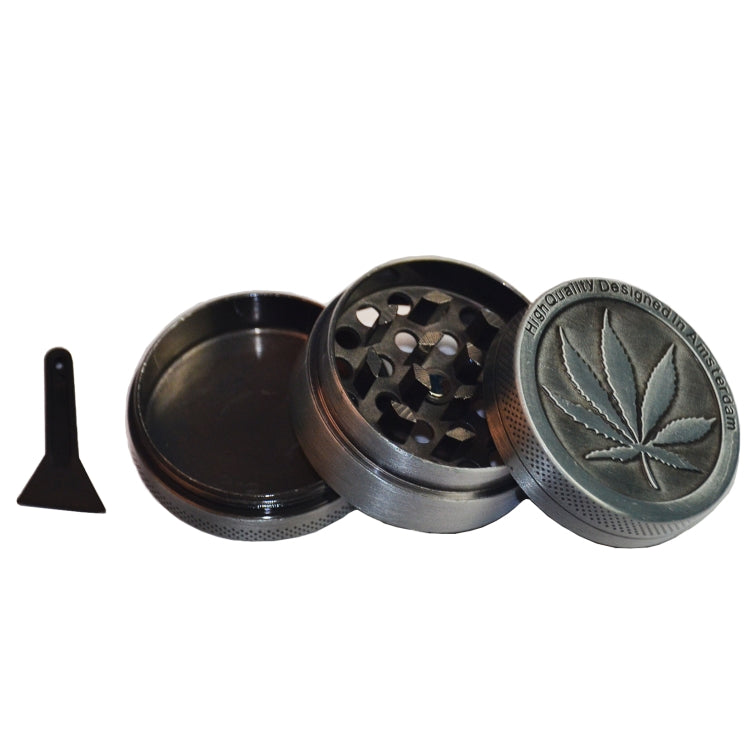 Weed Grinder Metal Stainless Steel Maple leaf Type Herbal Herb Tobacco Grinder, Size:30MM 3 laryers - Cigarette Box & Ashtrays by PMC TechLife | Online Shopping South Africa | PMC TechLife