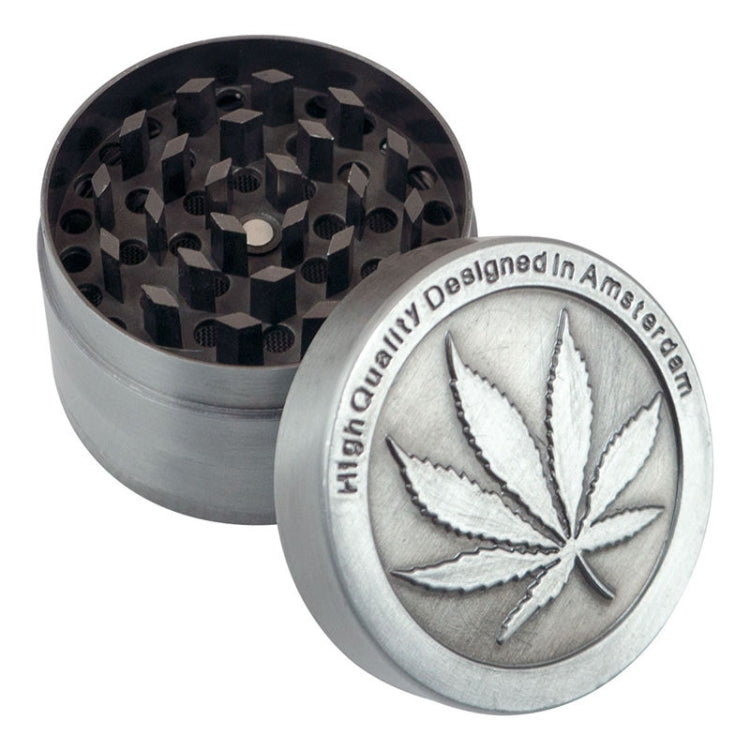 Weed Grinder Metal Stainless Steel Maple leaf Type Herbal Herb Tobacco Grinder, Size:30MM 3 laryers - Cigarette Box & Ashtrays by PMC Jewellery | Online Shopping South Africa | PMC Jewellery