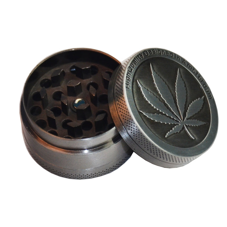 Weed Grinder Metal Stainless Steel Maple leaf Type Herbal Herb Tobacco Grinder, Size:40MM 4 laryers - Cigarette Box & Ashtrays by PMC Jewellery | Online Shopping South Africa | PMC Jewellery