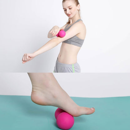 Silicone Elastic Fitness Massage Ball Yaga Ball(Rose Red) - Yoga Balls by PMC Jewellery | Online Shopping South Africa | PMC Jewellery