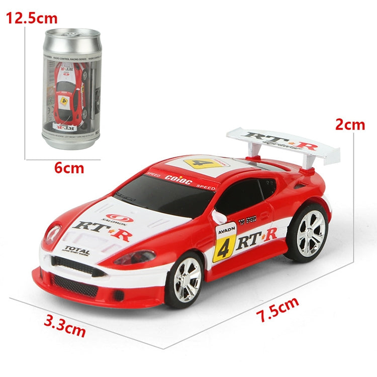 Coke Can Mini RC Car Radio Remote Control Micro Racing Car(Yellow) - RC Cars by PMC Jewellery | Online Shopping South Africa | PMC Jewellery