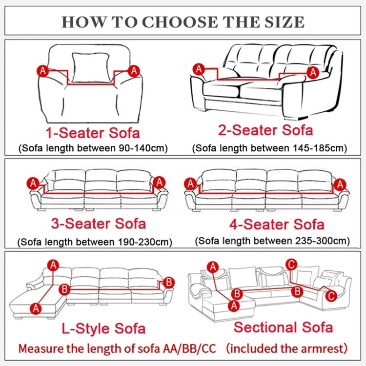 Sofa All-inclusive Universal Set Sofa Full Cover Add One Piece of  Pillow Case, Size:Single Seater(90-140cm)(Silvery Grey) - free shipping - PMC TechLife - Order now!