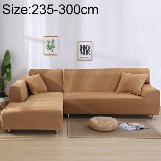 Sofa All-inclusive Universal Set Sofa Full Cover Add One Piece of  Pillow Case, Size:Four Seater(235-300cm)(Light Tan) - Sofa Covers & Chair Covers by PMC Jewellery | Online Shopping South Africa | PMC Jewellery