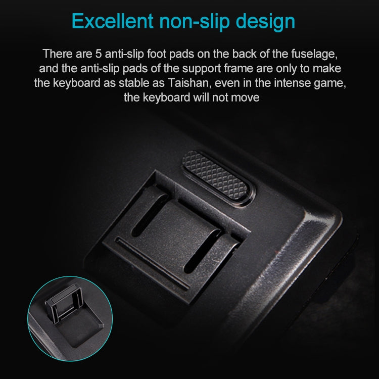 Rapoo V500 PRO Mixed Light 104 Keys Desktop Laptop Computer Game Esports Office Home Typing Wired Mechanical Keyboard(Red Shaft) - free shipping - PMC Jewellery - Order now!