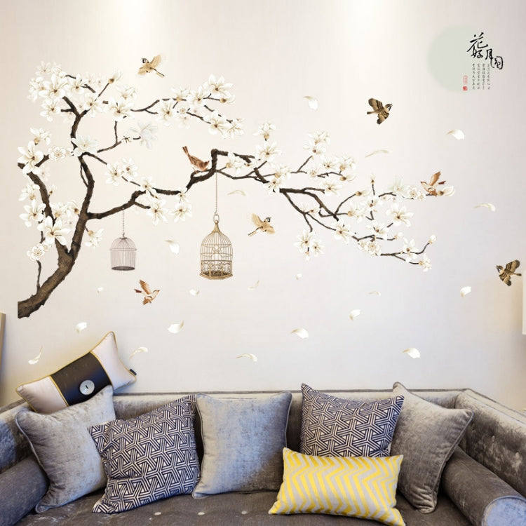 DIY Tree Birds Flower Home Decor Wall Stickers - Sticker by PMC Jewellery | Online Shopping South Africa | PMC Jewellery