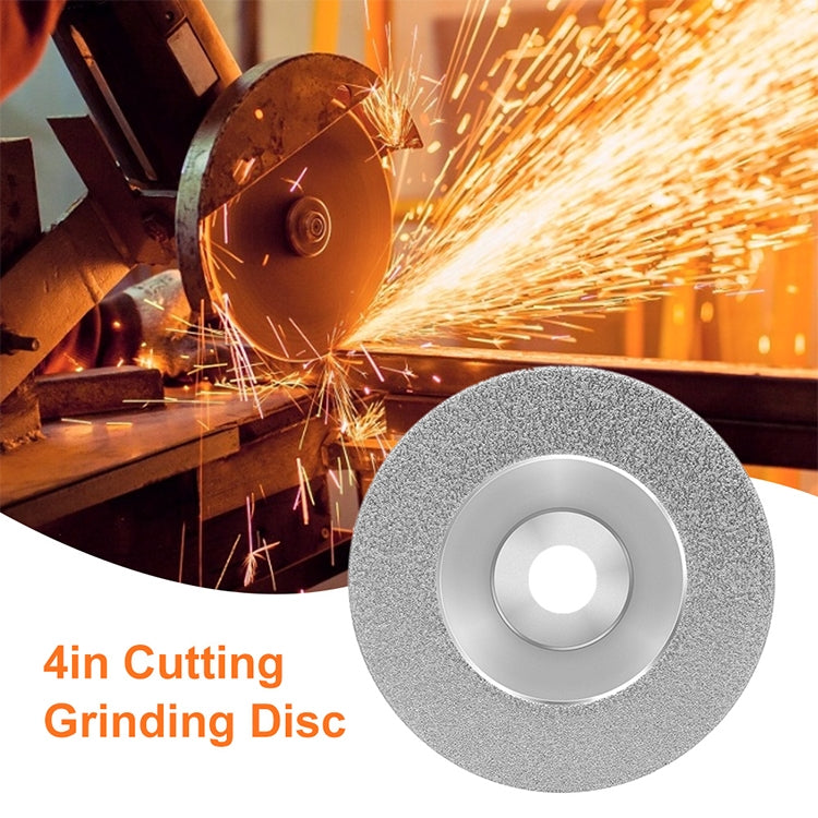 100mm Electroplated Diamond Grinding Slice Glass Grinding Disc 4 Inch Diamond Cutting Piece Alloy Sand Circular Saw Blade(Picture Three) - Abrasive Tools & Accessories by PMC TechLife | Online Shopping South Africa | PMC TechLife