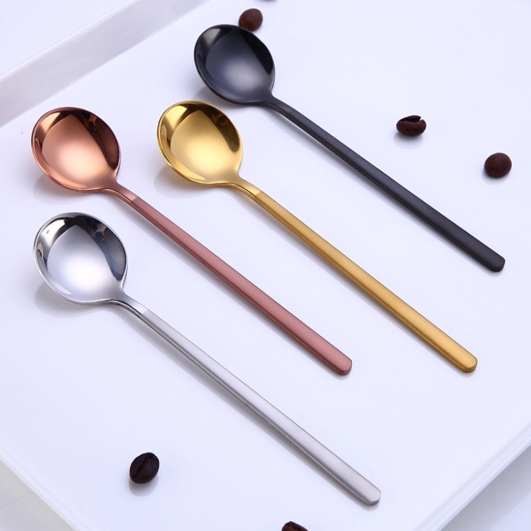Mini Accessories Coffee Spoon Kitchen Dessertspoon Dining Round Shape Coffee  Stainless Steel Home, Size:13cm(Rose Gold) - free shipping - PMC TechLife - Order now!