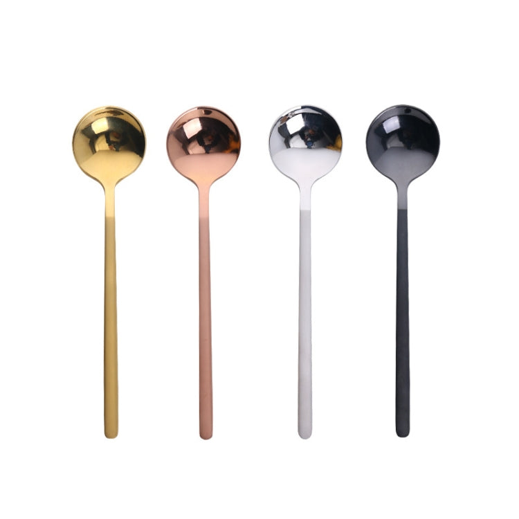 Mini Accessories Coffee Spoon Kitchen Dessertspoon Dining Round Shape Coffee  Stainless Steel Home, Size:13cm(Rose Gold) - free shipping - PMC TechLife - Order now!