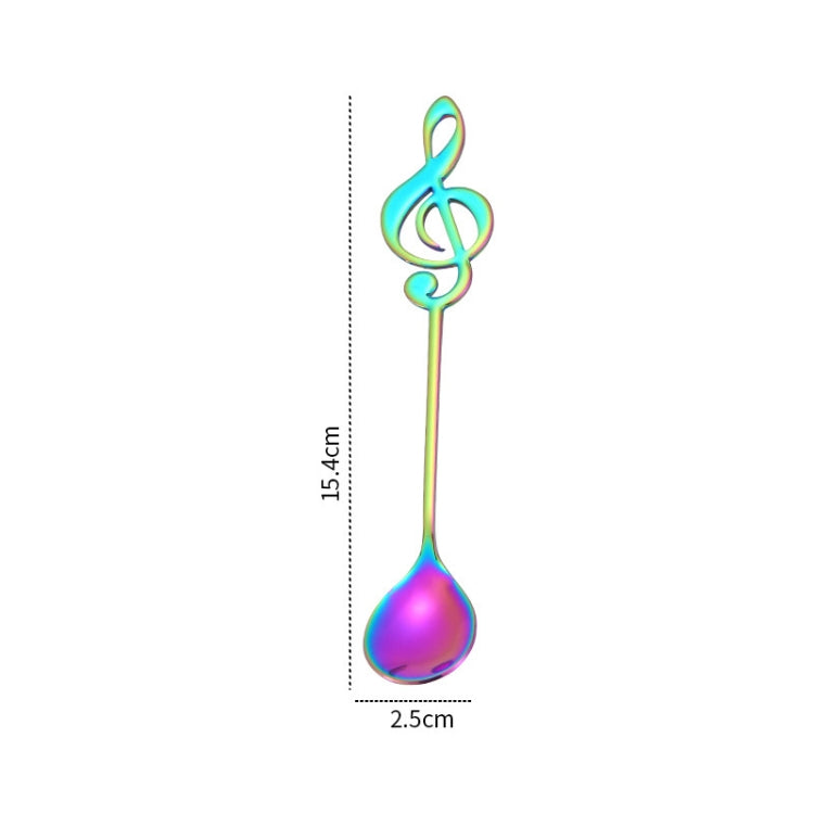 Creative Musical Note Spoon Coffee Stirring Scoop Stainless Steel Titanium Music Bar Spoon Gift Spoon(Colorful) - free shipping - PMC TechLife - Order now!