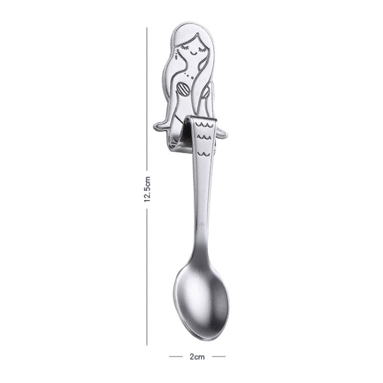 Creative Coffee Spoon Mermaid Shape Handle Spoons Flatware Drinking Tools, Color:True Color - Coffee Tools by PMC Jewellery | Online Shopping South Africa | PMC Jewellery