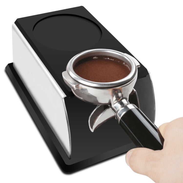 Stainless Steel Silicone Espresso Coffee Tamper Stand Barista Tool Powder Pad Hammer Pad(Brown) - free shipping - PMC TechLife - Order now!