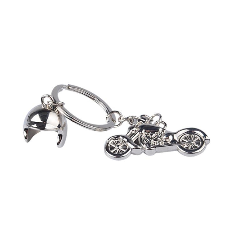 Classic 3D Simulation Model Of Motorcycle Motorcycle Helmet Charms Creation Alloy Key Chain Key Holder Car Key - Key Rings by PMC Jewellery | Online Shopping South Africa | PMC Jewellery