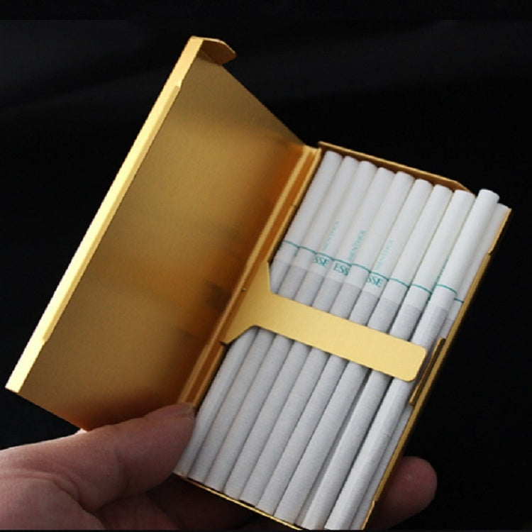 Ultra-thin Personality Creative Ladies Cigarette Case Metal Cigarette Case(Gold) - Cigarette Box & Ashtrays by PMC Jewellery | Online Shopping South Africa | PMC Jewellery