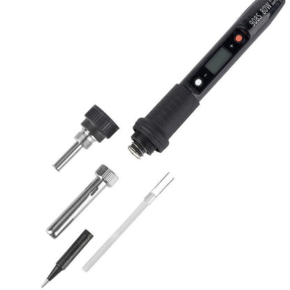 908S 80W LCD Thermostat Soldering Iron Constant Temperature Soldering Iron, Plug Type:US Plug(Red) - Electric Soldering Iron by PMC Jewellery | Online Shopping South Africa | PMC Jewellery