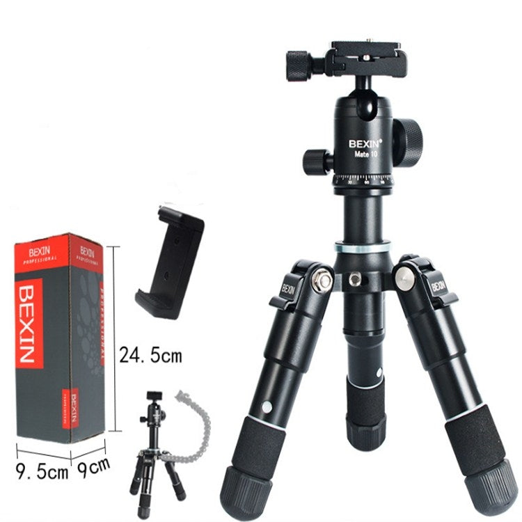 BEXIN Mate 10 Mobile Phone Camera Desktop Aluminum Alloy Tripod Mount Live Broadcast Selfie Stick Tripod - free shipping - PMC TechLife - Order now!