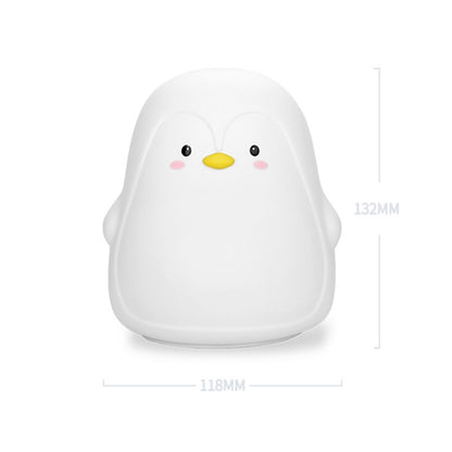 Penguin Silicone Pat Night Light Children Bedside Atmosphere Lamp(White) - Night Lights by PMC Jewellery | Online Shopping South Africa | PMC Jewellery