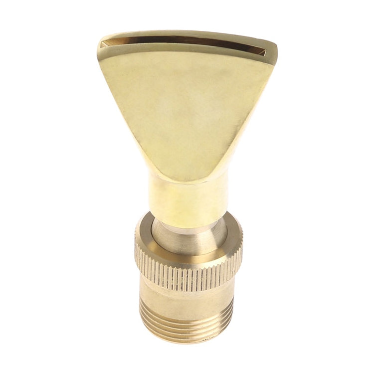 Water View Rockery Fountain All Copper Stainless Steel Adjustable Universal Fan-shaped Flat Nozzle, Size: 6 Point(Brass) - Watering & Irrigation by PMC TechLife | Online Shopping South Africa | PMC TechLife