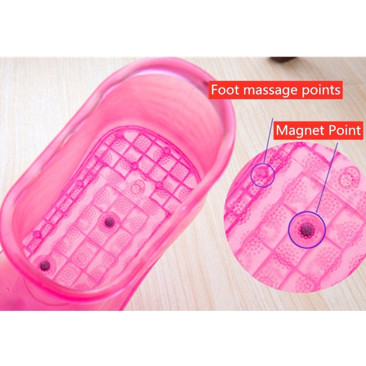 Magnet Portable Household Plastic High Tube Bubble Foot Shoes Bubble Bucket, Size:Height 16.5CM 42 Yards(Blue) - free shipping - PMC TechLife - Order now!