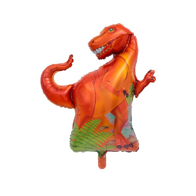 2 PCS Dinosaur Modeling Aluminum Foil Balloon Children Birthday Decoration Party Supplies Toy, Size:Large, Style:Red Tyrannosaurus - Balloons by PMC TechLife | Online Shopping South Africa | PMC TechLife