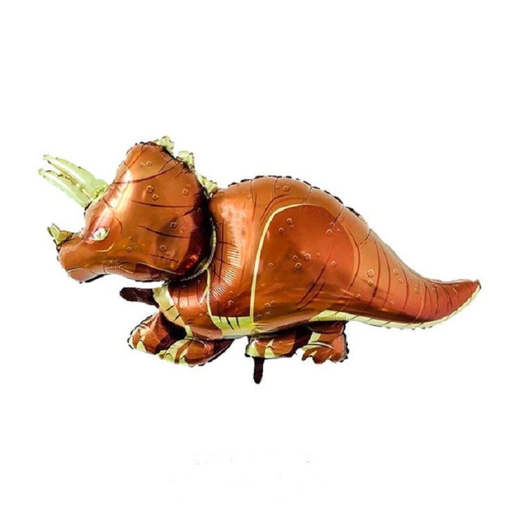 2 PCS Dinosaur Modeling Aluminum Foil Balloon Children Birthday Decoration Party Supplies Toy, Size:Large, Style:Horned Dragon - Balloons by PMC Jewellery | Online Shopping South Africa | PMC Jewellery