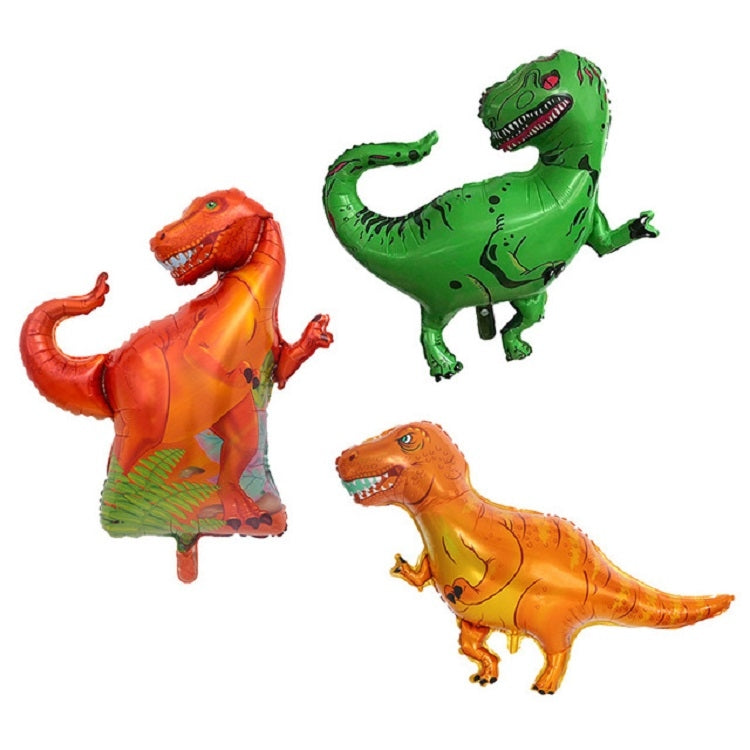 2 PCS Dinosaur Modeling Aluminum Foil Balloon Children Birthday Decoration Party Supplies Toy, Size:Large, Style:Horned Dragon - Balloons by PMC Jewellery | Online Shopping South Africa | PMC Jewellery