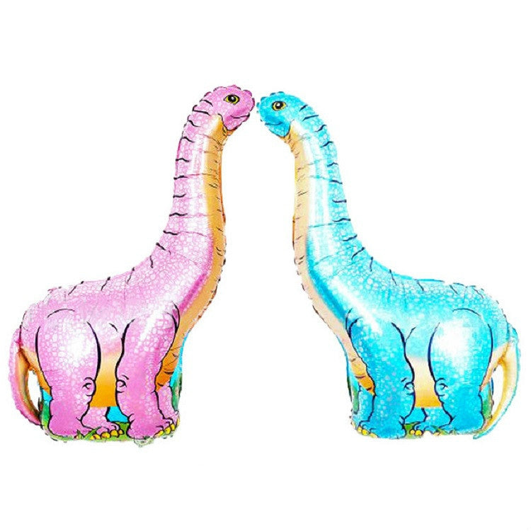 2 PCS Dinosaur Modeling Aluminum Foil Balloon Children Birthday Decoration Party Supplies Toy, Size:Large, Style:Horned Dragon - Balloons by PMC TechLife | Online Shopping South Africa | PMC TechLife