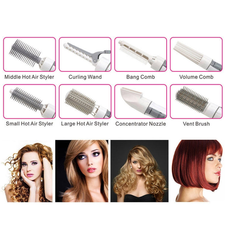 8 in 1 Professional Hair Dryer Hair Curler for Hotel Travel With Comb Powerful Hairdryer(Deep blue) - free shipping - PMC TechLife - Order now!