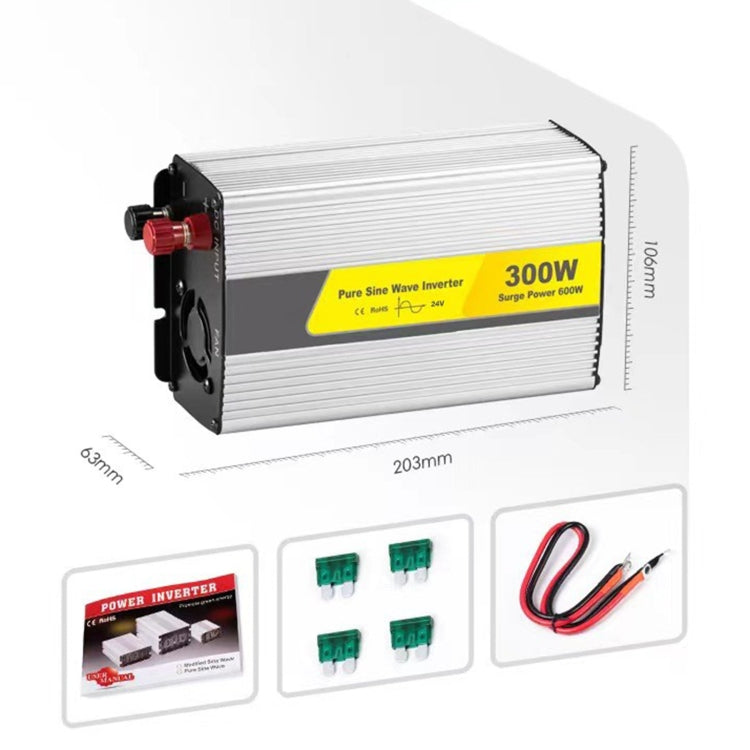 SUVPR DY-LG300S 300W DC 24V to AC 220V 50Hz Pure Sine Wave Car Power Inverter with Universal Power Socket - free shipping - PMC TechLife - Order now!
