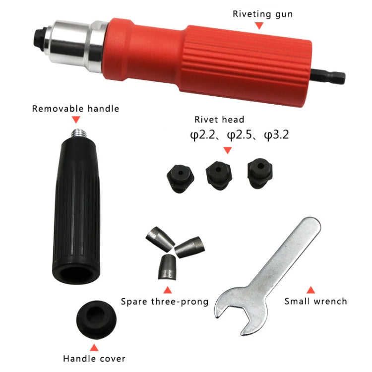 Electric Rivet Machine Conversion Head Accessories (Red) - Others by PMC Jewellery | Online Shopping South Africa | PMC Jewellery