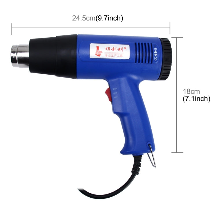 DINGGUAGUA 1800W Industrial Heavy Duty Professional Adjustable Temperature Heat Air Gun Tool (EU Plug) - Heat Guns by PMC TechLife | Online Shopping South Africa | PMC TechLife | Buy Now Pay Later Mobicred