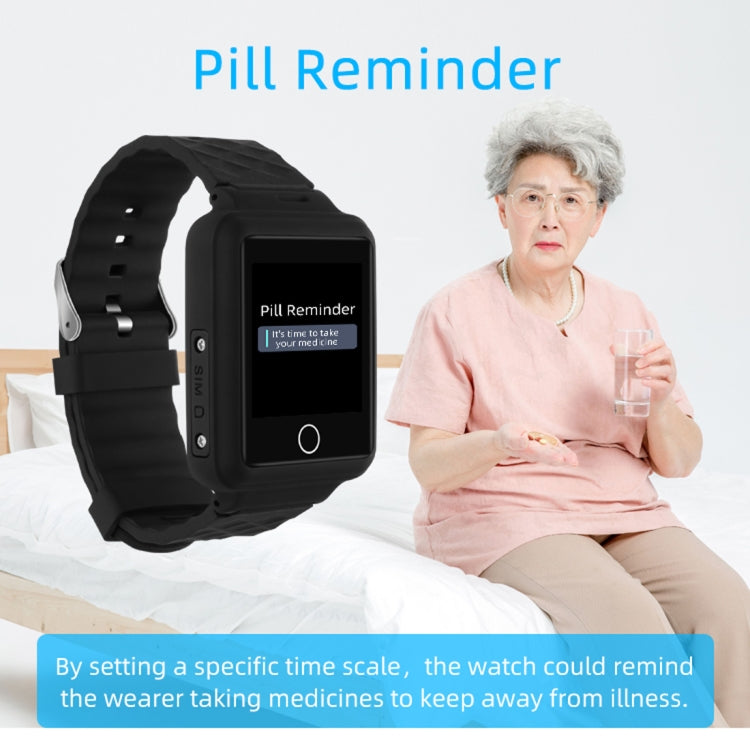REACHFAR RF-V46-A GPS Smart Tracker WatchBand, Support SOS / Camera / Health Management / 4G LTE / Blood Pressure / Heart Rate, For Asia / Europe / Africa / Australia(Black) - Personal Tracker by PMC TechLife | Online Shopping South Africa | PMC TechLife