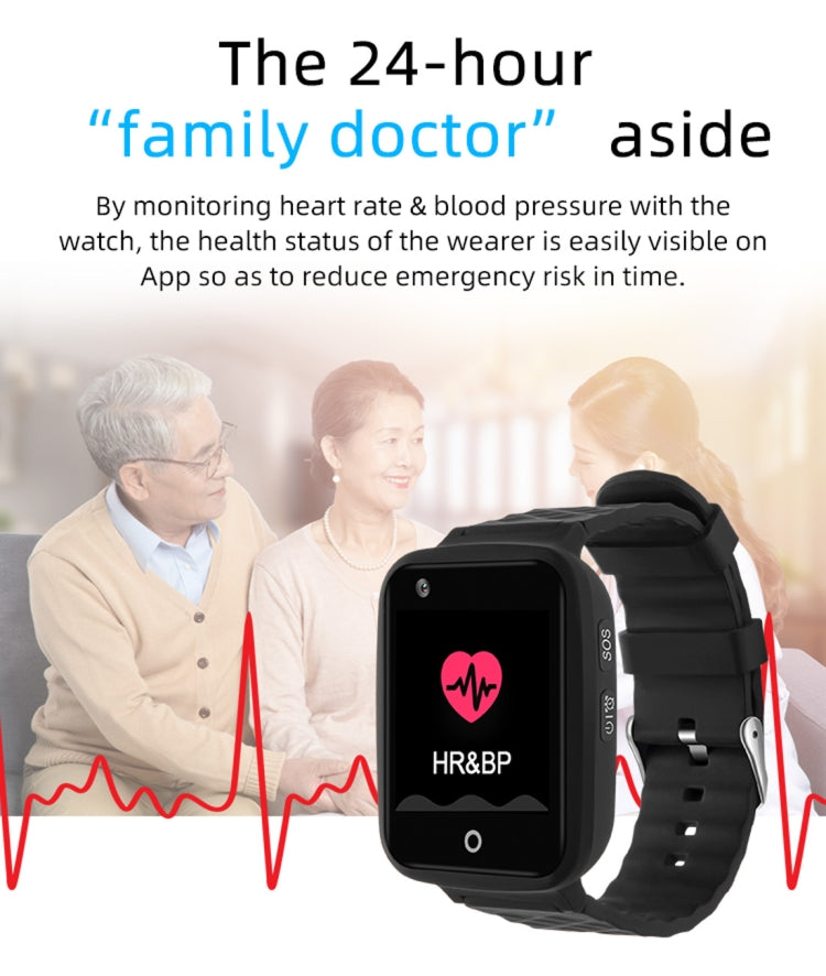 REACHFAR RF-V46-B GPS Smart Tracker WatchBand, Support SOS / Camera / Health Management / 4G LTE / Blood Pressure / Heart Rate, For North America / South America(Black) - Personal Tracker by PMC TechLife | Online Shopping South Africa | PMC TechLife